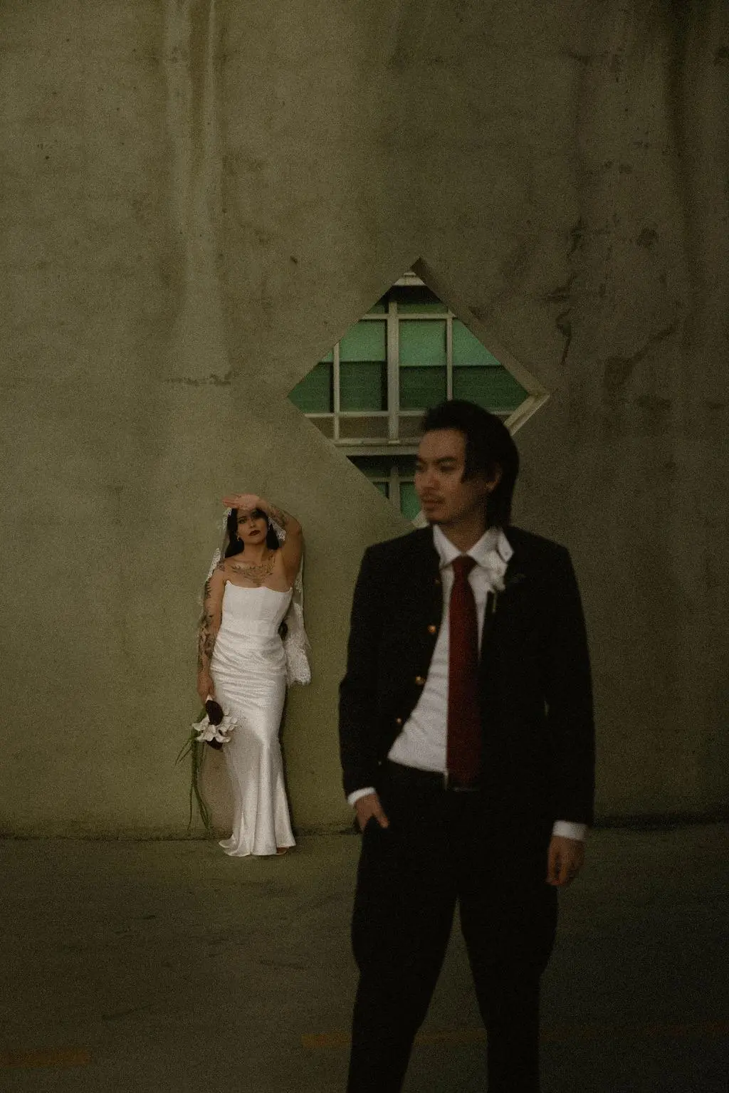 Downtown San Diego elopement photography in the Gaslamp Quarter by Cinematica Weddings.