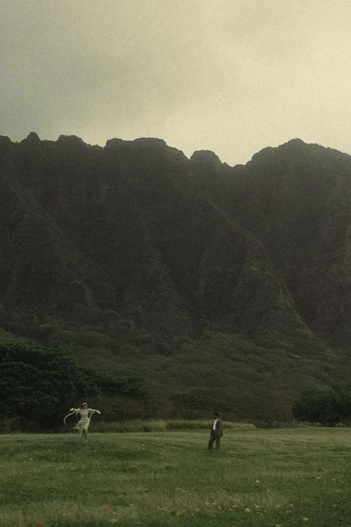 North Shore Oahu elopement photography by Cinematica Weddings, featured on Junebug Weddings.