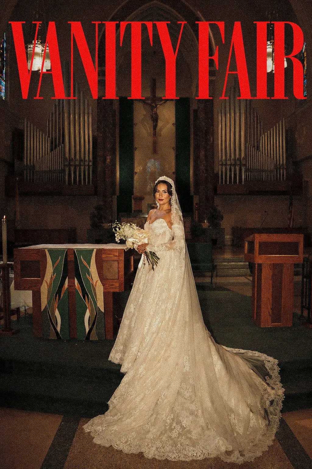 Bride at her Rancho Santa Fe wedding, photographed by Cinematica Weddings and featured in Vanity Fair.