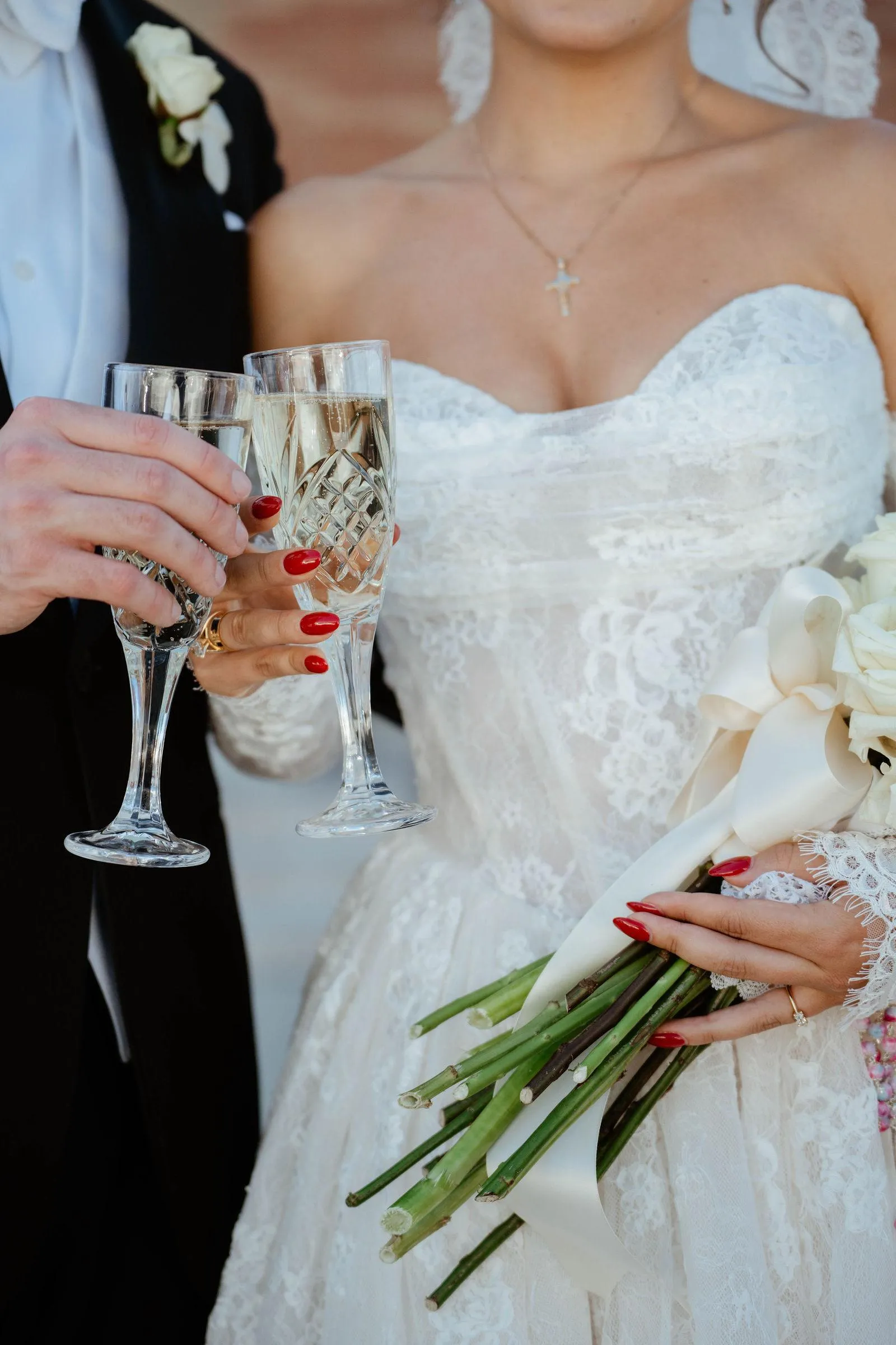 Geordyn and Sam during their Rancho Santa Fe wedding day.